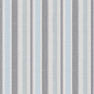 Color: Grey , Color: Blue, Material: 100% Sunbrella Acrylic, Mildew Resistant: Yes, Pattern Direction: Top To Bottom, Recommended Use: Indoor Outdoor Upholstery Cushion Pillow Drapery, Warranty: 5 Year, Water Repellent: Yes, Width: 54", Type: Stripe, Pattern Direction: Up the roll, Repeat: N/A